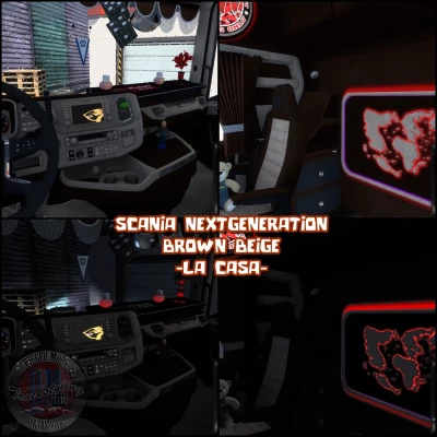 Scania NG Brown Beige Interior v1.0 1.49