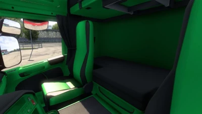Scania R 2009 Black & Green Interior v1.0
