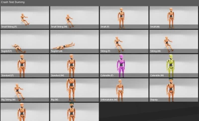 UNIVERSAL DUMMY/STUNTMAN DRIVER & PASSENGERS + LOADS v1.1