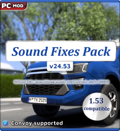 ETS2 Sound Fixes Pack v24.53 open beta only for 1.53
