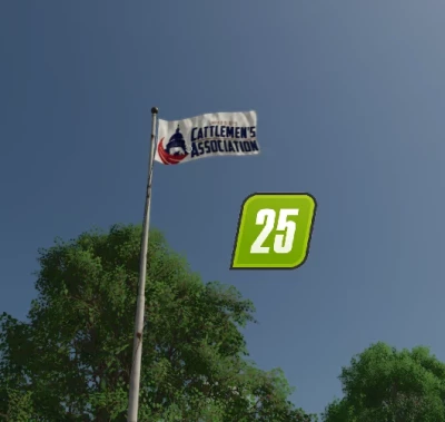 FS25 USA Cattleman's Association Flag v1.0.0.0