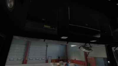 DAF XF 105 Black Brown Interior v1.0