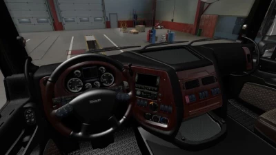 DAF XF 105 Black Brown Interior v1.0