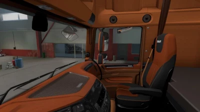 DAF XF Euro 6 Brown Black Interior v1.0