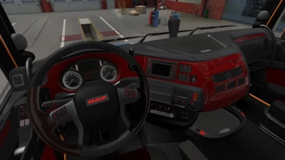 DAF XF Euro 6 Red Interior v1.0