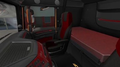 DAF XF Euro 6 Red Interior v1.0