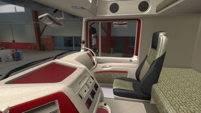 DAF XF105 White Red Interior v1.0