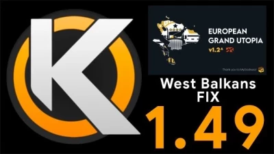 European Grand Utopia for Promods - West Balkans Fix v1.0 1.49