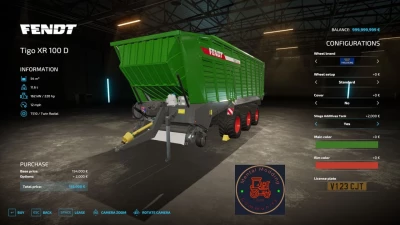 Fendt Tigo 100XR v1.1.0.0