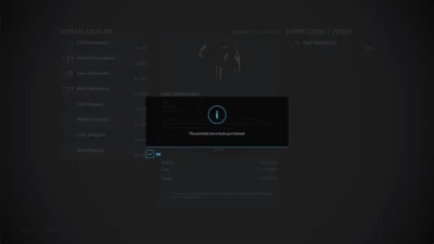 Increase Maximum Purchase Limit For Animals v1.0.0.0