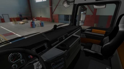 MAN TGX Black Interior v1.0