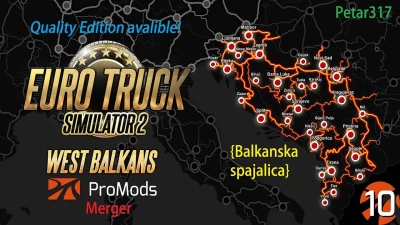 Promods 2.68 & West Balkans DLC Merge Quality Edition v1.3 1.49