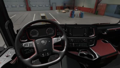 Scania 2016 R&S Red Black Lux Interior v1.0