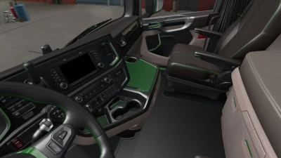 Scania 2016 S & R Black - Green Interior v1.0