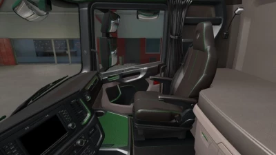 Scania 2016 S & R Black - Green Interior v1.0