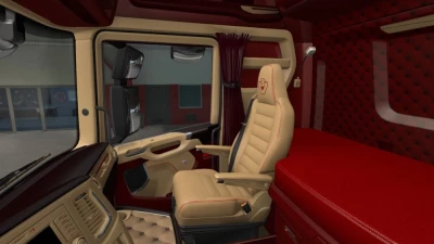 Scania 2016 S & R Bordo Beige Interior v1.0