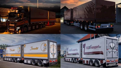 Scania R580 + Trailer Megamod 1.49