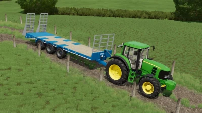 Stewart Low Loader Bale Trailer Flatbed v1.0.0.0