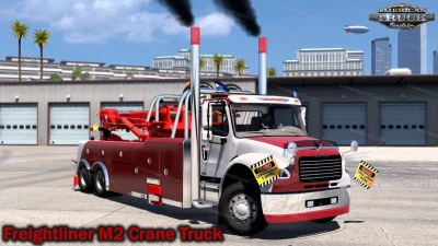 Freightliner M2 Crane Truck + Interior v1.0 1.49.x