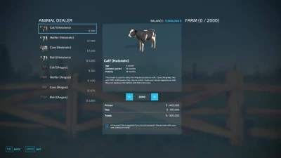 Increase Maximum Purchase Limit For Animals v1.0.0.2