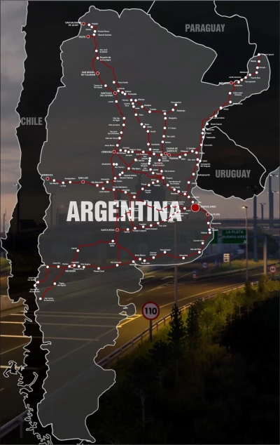 Mapa Ceibo (Argentina map) v2.5 ETS2 1.49