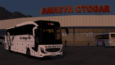 Mercedes Benz Travego 16 SHD E6 Mis Amasya Tur Skinpack v1.0