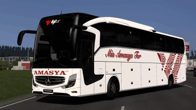 Mercedes Benz Travego 16 SHD E6 Mis Amasya Tur Skinpack v1.0