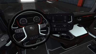Scania S & R Black - White Interior v1.0