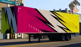 Yellow & Pink Truck Trailer 1.49