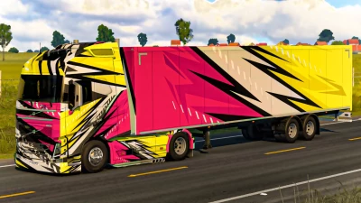 Yellow & Pink Truck Trailer 1.49