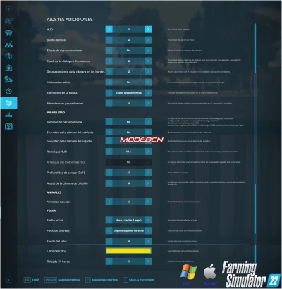 Additional Game Settings VERSIÓN EN ESPAÑOL V1.2.0.1