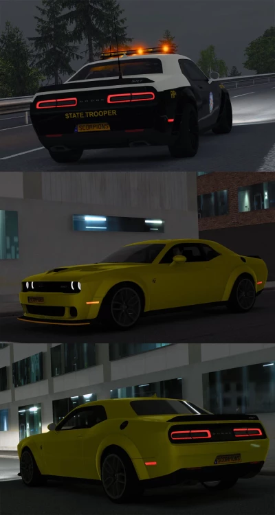 [ATS] Dodge Challenger SRT Hellcat Widebody 2018 v1.7 - 1.50