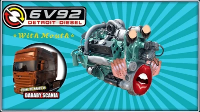 Detroit Diesel 6v92 Sound with mouth v1.0