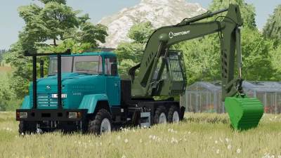 Kraz 65032 Truck with Excavator v1.0.0.0