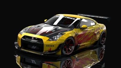 Nissan GT-R35 Rocket bunny By HitachiMedia & BucketRain v1.0