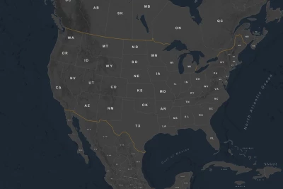 North America Background Map v3.0 1.49
