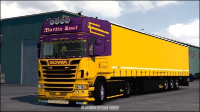 Scania R450 + Trailer Martin Snel v7 1.49