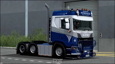 Scania R580 + Trailer Petignaud Transports v3.0 1.49