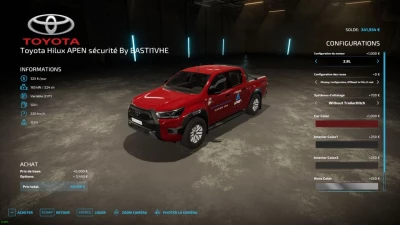 Toyota Hilux Invincible - A.P.E.N. Sécurité V1.0.0.0