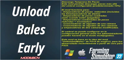 Unload Bales Early VERSIÓN EN ESPAÑOL V1.0.0.1
