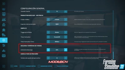 Unload Bales Early VERSIÓN EN ESPAÑOL V1.0.0.1