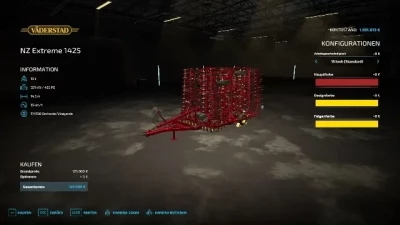 Väderstad NZ Extreme 1425 cultivator with choice of colors v1.0.0.0