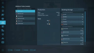 Vegetable Juice Processing v1.0.0.0