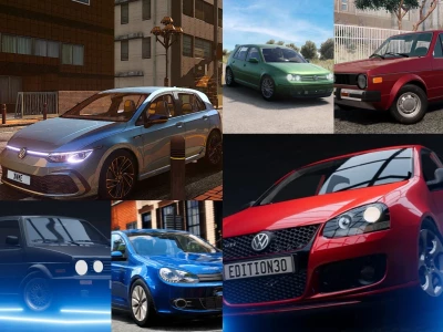Volkswagen Golf Pack MK1-MK8 Complete for BeamNG v0.31