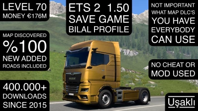 ETS2 Save Game Profile 1.50