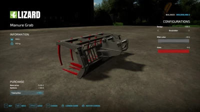 Excavator/Frontloader Manure Grab v1.0.0.0