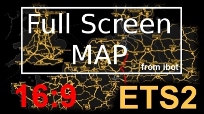Full Screen Map for ETS2 v2.3 1.50