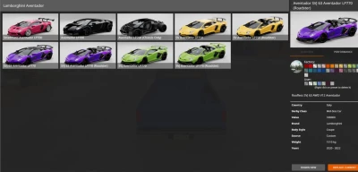 Lamborghini Aventador (With Roadsters) 0.32.x