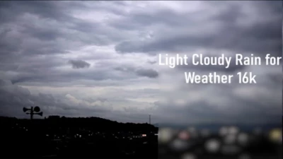 Light Cloudy Rain & Thunder For Weather 16K v1.0 1.49
