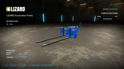 LIZARD Excavator Forks v1.0.0.0